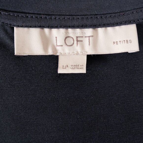 Ann Taylor Loft Petite Grey Mixed Media Tank - Picture 6 of 7